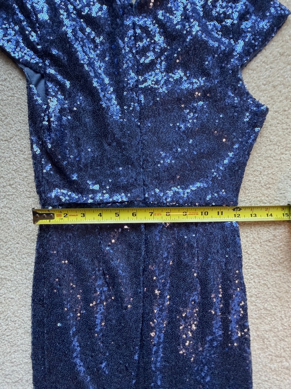 LuLu’s Periwinkle Sequin V-Neck Mini Dress Bodycon - Picture 5 of 5